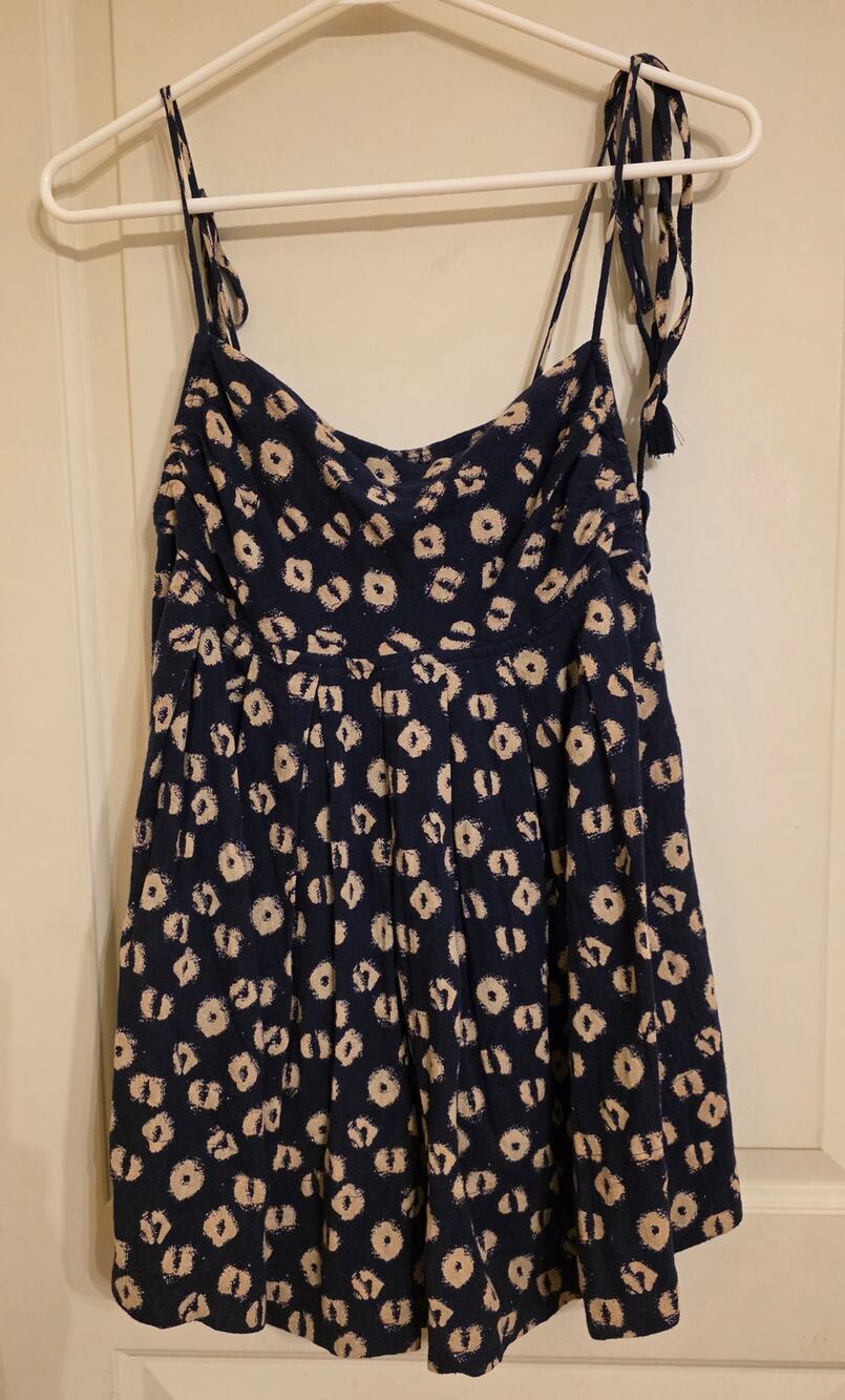 Free People FP Indigo Molly Tunic leopard print